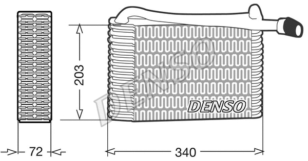 Evaporator, air conditioning (DEV02004)