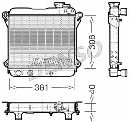 Radiator, engine cooling (DRM09001)