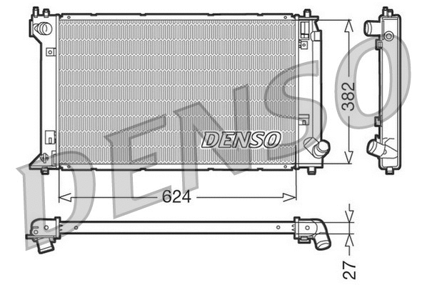 Radiator, engine cooling (DRM50019)