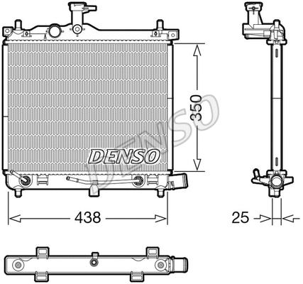 Radiator, engine cooling (DRM41023)