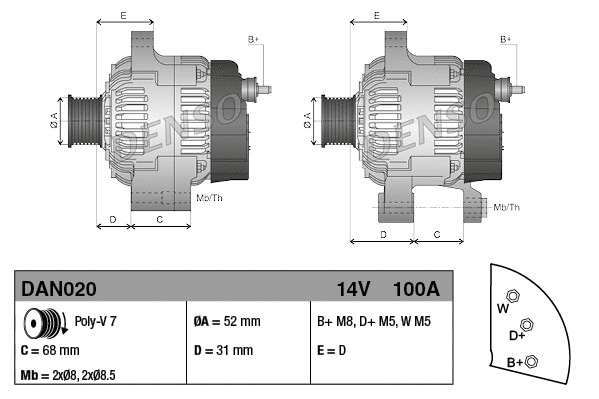 Alternator (DAN020)