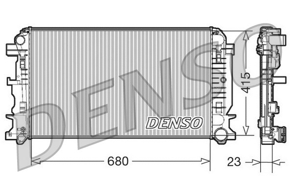 Radiator, engine cooling (DRM17018)