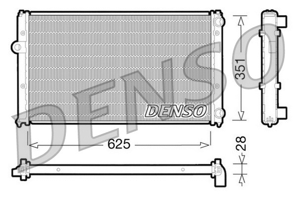 Radiator, engine cooling (DRM26001)