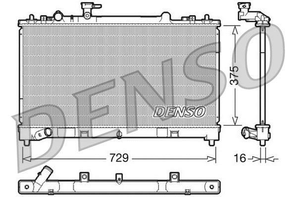 Radiator, engine cooling (DRM44023)