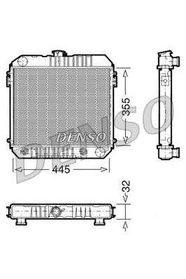 Radiator, engine cooling (DRM20002)