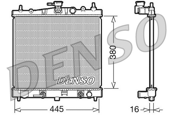 Radiator, engine cooling (DRM46021)