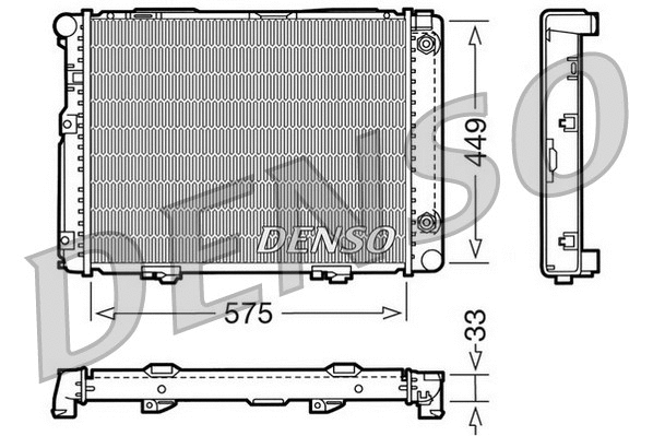 Radiator, engine cooling (DRM17061)