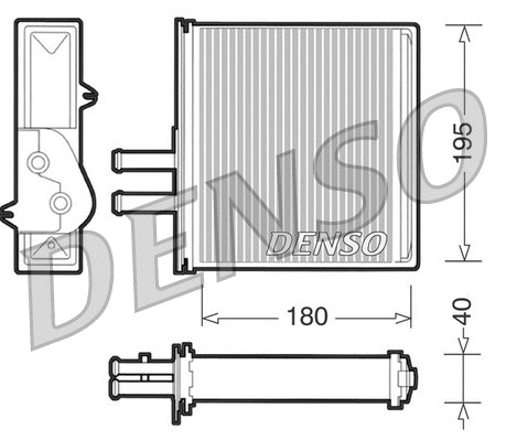 Heat Exchanger, interior heating (DRR09060)