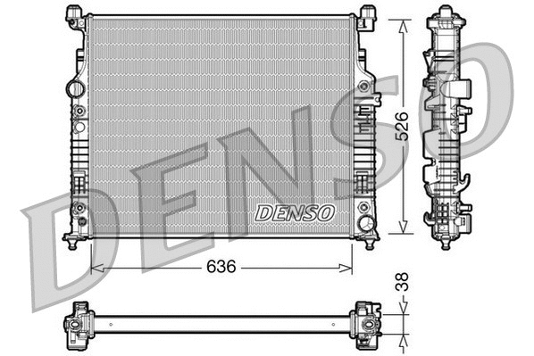 Radiator, engine cooling (DRM17006)