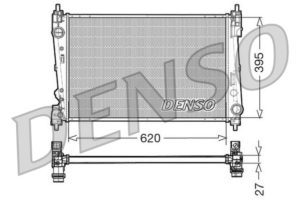 Radiator, engine cooling (DRM13015)
