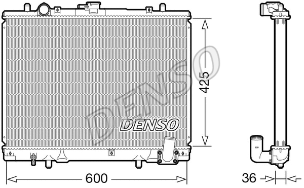 Radiator, engine cooling (DRM45049)
