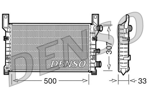 Radiator, engine cooling (DRM10035)