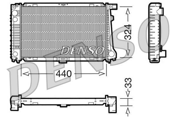 Radiator, engine cooling (DRM05032)