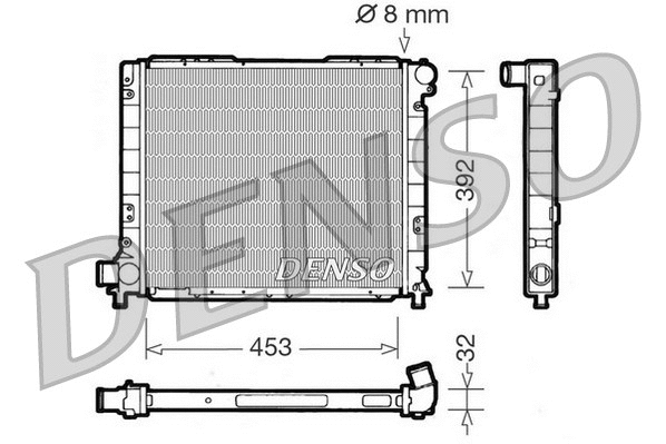 Radiator, engine cooling (DRM09052)