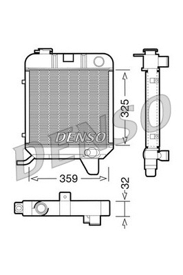 Radiator, engine cooling (DRM21040)