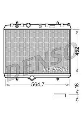 Radiator, engine cooling (DRM21055)
