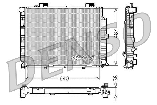 Radiator, engine cooling (DRM17087)