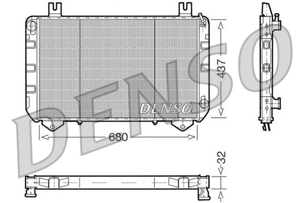 Radiator, engine cooling (DRM10094)