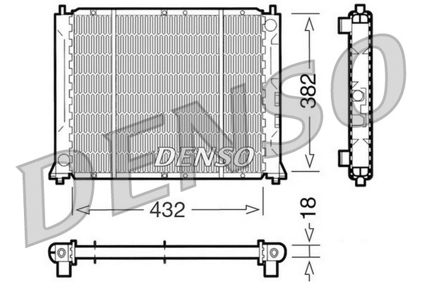Radiator, engine cooling (DRM24004)