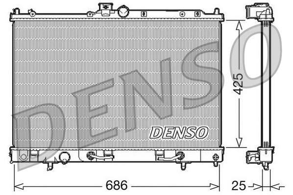 Radiator, engine cooling (DRM45027)