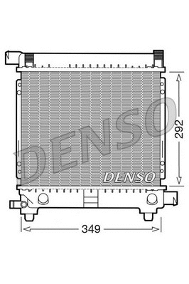 Radiator, engine cooling (DRM17027)