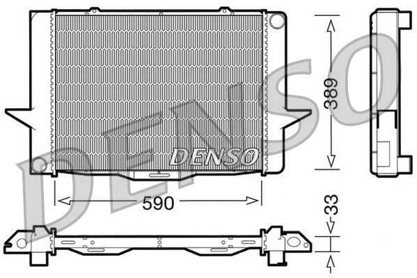 Radiator, engine cooling (DRM33040)