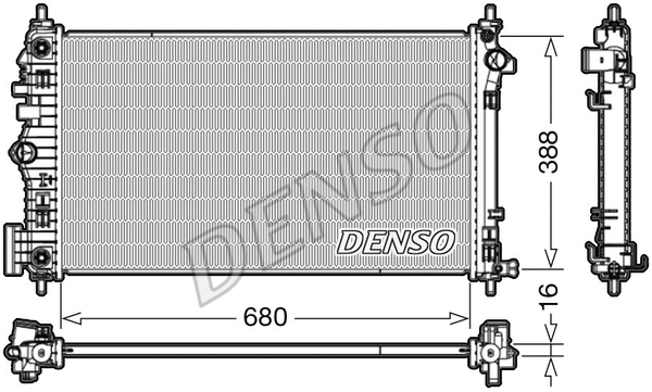 Radiator, engine cooling (DRM20007)