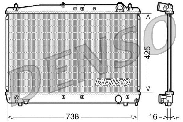 Radiator, engine cooling (DRM50033)
