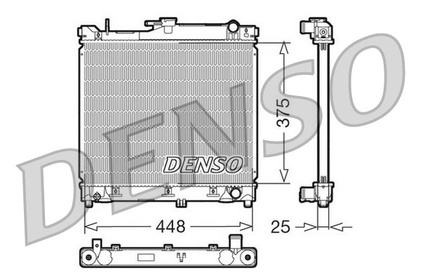 Radiator, engine cooling (DRM47014)