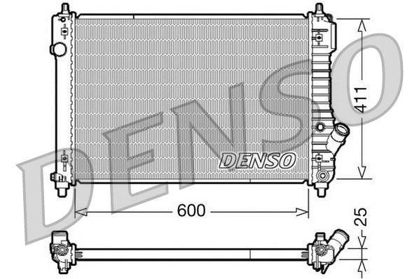 Radiator, engine cooling (DRM15004)