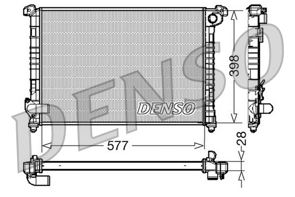 Radiator, engine cooling (DRM05100)