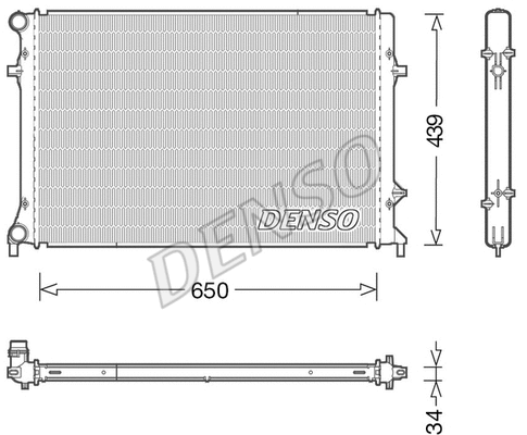 Radiator, engine cooling (DRM32042)