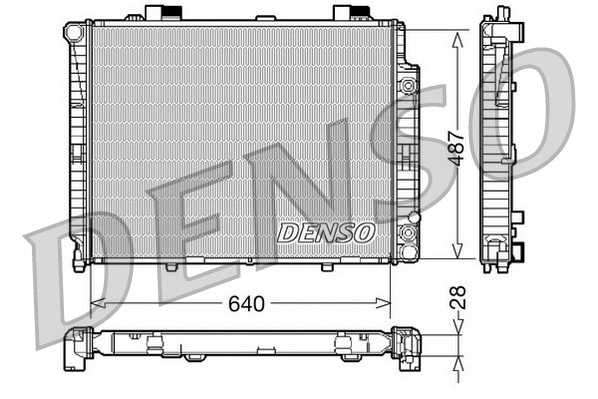 Radiator, engine cooling (DRM17088)