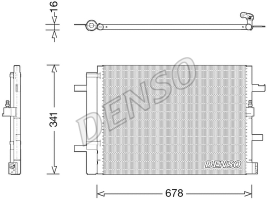 Condenser, air conditioning (DCN02026)
