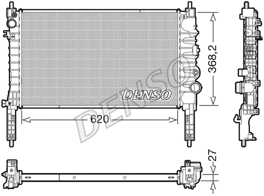 Radiator, engine cooling (DRM20122)