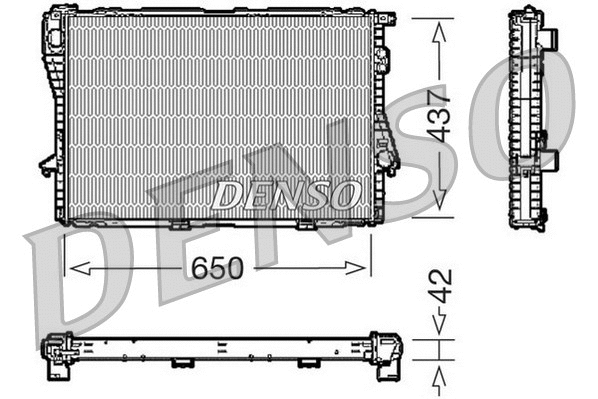 Radiator, engine cooling (DRM05068)