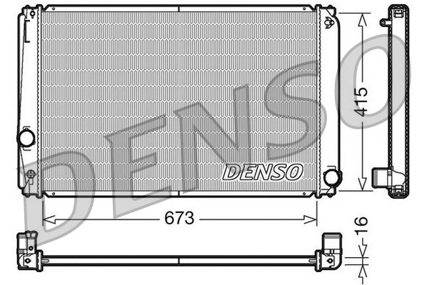 Radiator, engine cooling (DRM50051)