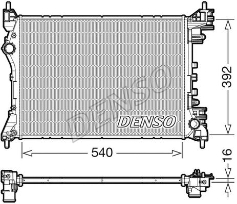 Radiator, engine cooling (DRM01010)