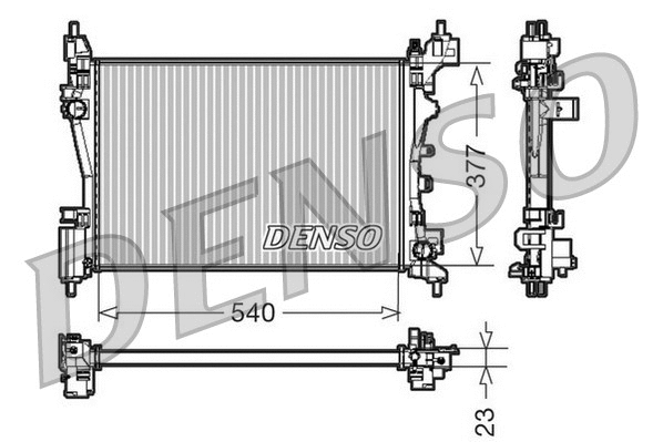 Radiator, engine cooling (DRM07042)