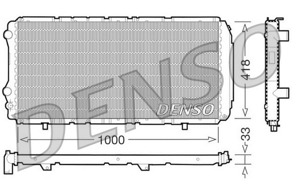 Radiator, engine cooling (DRM09075)