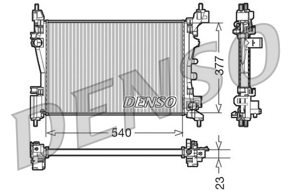 Radiator, engine cooling (DRM09109)