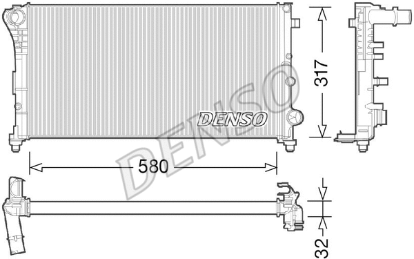 Radiator, engine cooling (DRM09089)