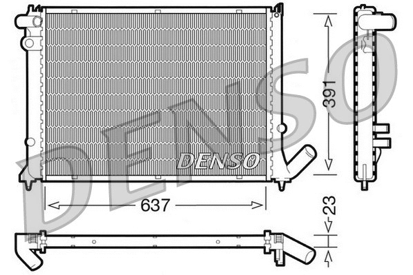 Radiator, engine cooling (DRM21050)