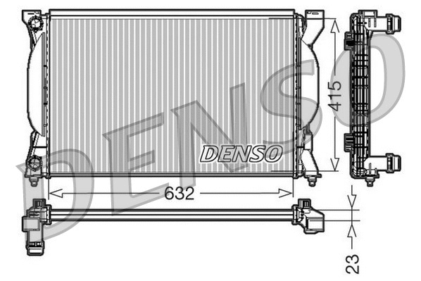 Radiator, engine cooling (DRM02035)