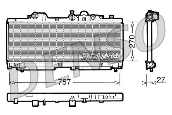 Radiator, engine cooling (DRM09091)