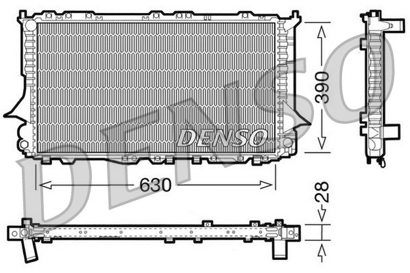 Radiator, engine cooling (DRM02006)