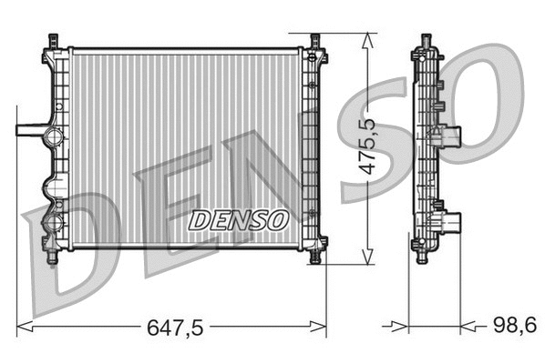 Radiator, engine cooling (DRM09038)