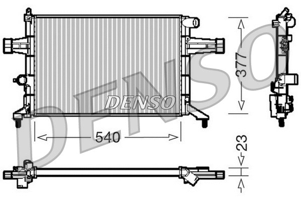 Radiator, engine cooling (DRM20082)