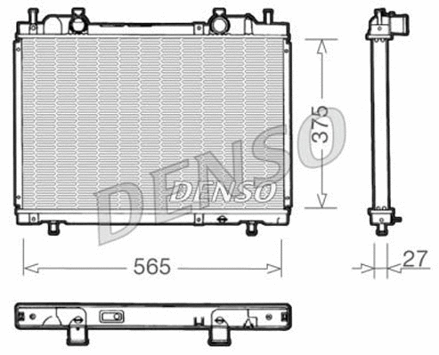 Radiator, engine cooling (DRM09022)