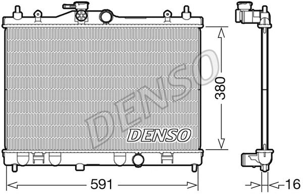 Radiator, engine cooling (DRM46040)
